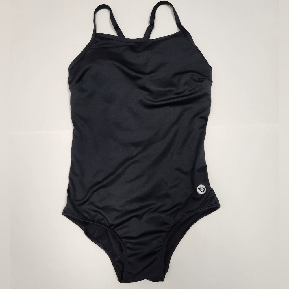 Baleaf Black Women's One-Piece Swim Suit with Thin Straps